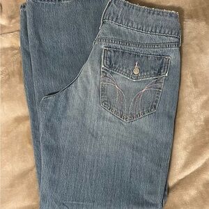 Blue Denim Baggy Low-Rise jeans